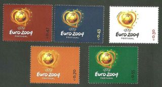 Portugal 2003 - European Football Cup 2004,  In Portugal,  Ball Set Mnh