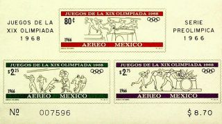 Mexico 1968 Olympic Games 2nd Issue Basketball Running Sheet
