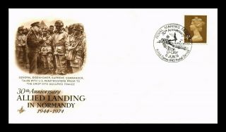 Dr Jim Stamps Allied Landing Normandy Anniversary United Kingdom Cover
