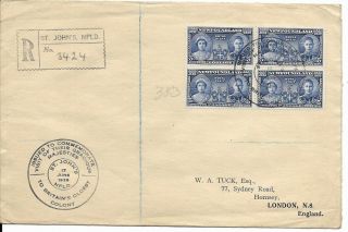 Scarce George Vi Royal Visit To Newfoundland Cover,  1939