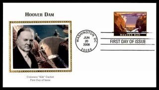 Mayfairstamps Us Fdc 2008 Hoover Dam Colorano Silk $16.  50 Express First Day Cove