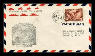 Dr Jim Stamps Rimouski Havre St Pierre Airmail First Flight Canada Cover