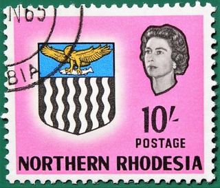 Northern Rhodesia 1963 Definitives 10/ - (sg87) Vfu