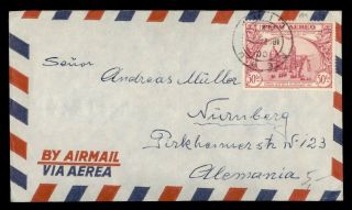 Dr Who 1957 Peru Lima Airmail To Germany 532 E50532