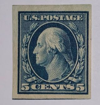 Travelstamps: 1908 - 1909 Us Stamps Scott 347,  Og,  Lightly Hinged,  5 Cents