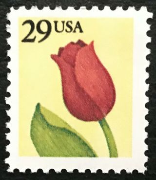 1991 Scott 2524 - 29¢ - Tulip - Single Stamp - Nh