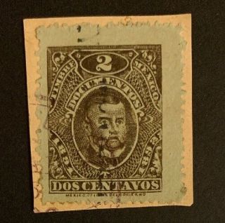 Mexico Revenue Stamps 1891 - 2 2c B7/76 On Paper