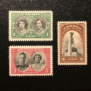 Vf Mnh Sc 246 - 248 - 1939 Royal Visit Issue