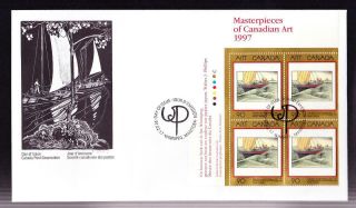 Canada Oversize Fdc Ul Pb Art Masterpieces: 1997 Sc 1635 Phillips - York Boat