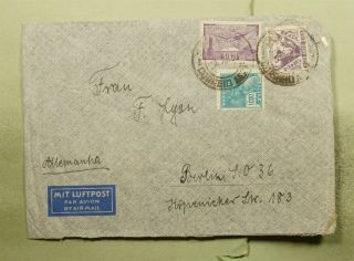 Dr Who 1938? Brazil Airmail To Germany E48015