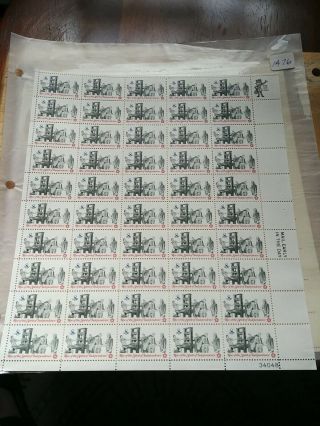 Us Stamp 1476,  Patriots Printing Pamphlet 8c,  Sheet Of 50,  Mnh