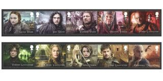 Great Britain 2018 Uk Royal Mail - Game Of Thrones Set Of 10 Stamps Unhinged