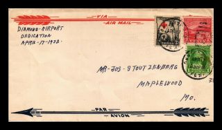 Dr Jim Stamps Us San Antonio Texas Airport Dedication Air Mail Event Cover