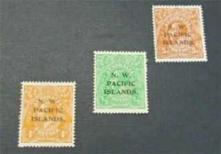 Nystamps British Australian States North West Pacific Islands 11//17 Mogh $30