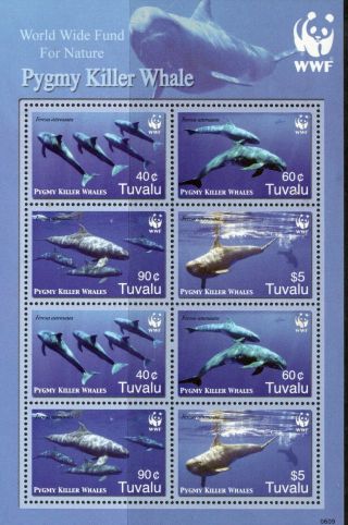 Tuvalu 2006 Endangered Species,  Pygmy Killer Whale Sheet Um (mnh)