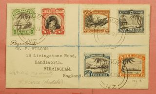 1932 Niue Cook Islands Registered To England