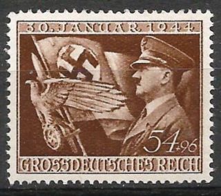 Germany (third Reich) 1944 Mnh - 11th Anniversary Hitler 