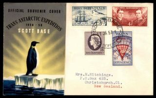 Mayfairstamps Ross Dependency 1957 Trans Antarctic Expedition First Day Cover Ww