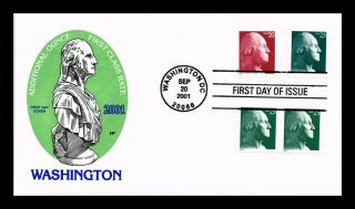 Dr Jim Stamps Us George Washington House Of Farnum Combo First Day Cover