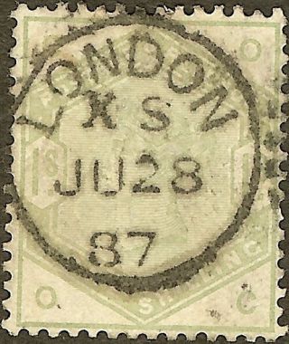 Sg 196 1/ - Green In Fine With Upright Dated London Cds