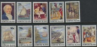 Norfolk Island - 1987 - 8 Bicentennial 11 Stamp Set 426 - 36 14m - 001