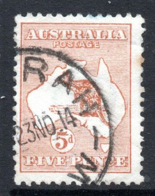 Australia: 1913 Roo 5d Sg 8