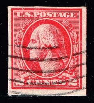 Us Stamp 534b Type Vii 1918 - 20 2¢ Washington Stamp Crease At Ul
