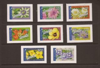 Vanuatu 2006 Flowers International Post S/adhesive Mnh Set Of Stamps