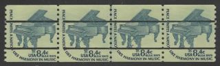 U.  S.  1615cd Mnh Joint Lp Of 4 Dull Gum 8.  4¢ Piano Bulk Rate Bureau Precancel