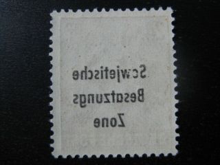 Soviet Occupation Zone Mi.  190 Dg Mnh Double Overprint Stamp Cv $72.  50