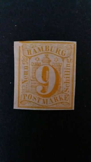 Germany Great Mnh Hamburg Stamp As Per Photos.  Cv $500.  00.  Very