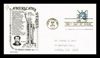 Dr Jim Stamps Us Statue Of Liberty Americana Aristocrat First Day Cover