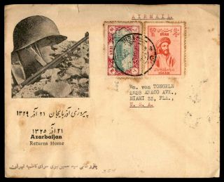 Mayfairstamps Middle East 1950s Azarbaijan Returns Home Military Cover Wwb91091