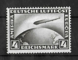 Germany Reich 1928 Nh Zeppelin 4 M Michel 424 Cv €150
