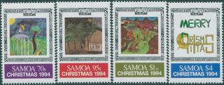 Samoa 1994 Sg933 - 936 Christmas Set Mnh
