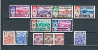 Middle East Muscat & Oman Scott 94 - 105 Mnh Stamp Set