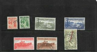 Stamps Papua Guinea 1958 Definitive Set Of 7 = Priced