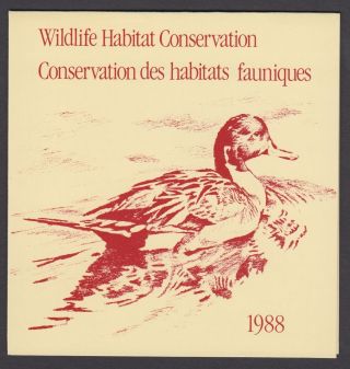 Fwh4 1988 Pintails By Robert Bateman,  Federal Wildlife Conservation & Stamp
