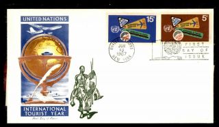 Mayfairstamps United Nations 1967 Jackson Overseas Mailers Tourist Year First Da