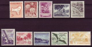 Christmas Island 1963;complete Definitive Set Of 10;sc 11 - 20;mint Never Hinged