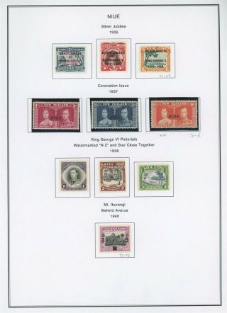 Niue Album Page Lot 3 - See Scan - $$$