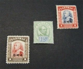 Nystamps British Sarawak Stamp 16//152 Og H/nh $64