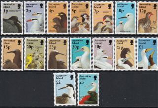 Ascension 1996 Birds And Their Young Definitive Set Never Hinged