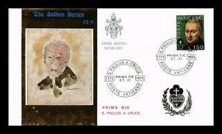 Dr Jim Stamps St Paul Of The Cross First Day Issue Vatican City Cover