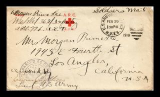 Dr Jim Stamps Us American Expeditionary Force Soldiers Mail Passed Censor Cover