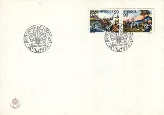 1975,  Sweden: Scouting,  Fdc,  Unaddressed (d9266)
