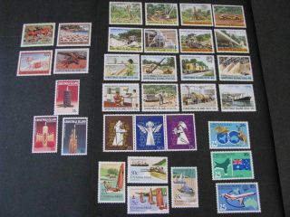 Christmas Island Stamp 7 Sets Never Hinged Lot A