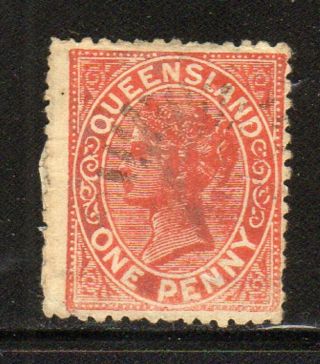 Australia - Queensland 57 1879 1 P Queen Victoria F - Vf A