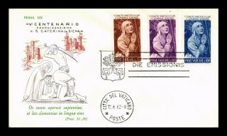 Dr Jim Stamps St Katharina Siena First Day Issue Vatican City Combo Cover
