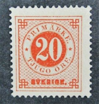 Nystamps Sweden Stamp 46 Og H $125 Signed
